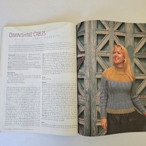 Interweave Knits Fall 2003 Magazine Featuring Knit Patterns & Techniques - Picture 14 of 16